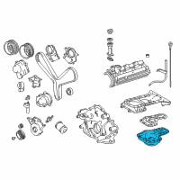 OEM 2006 Toyota Tundra Lower Oil Pan Diagram - 12102-0F010