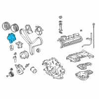 OEM 1999 Toyota Land Cruiser Outer Timing Cover Diagram - 11304-AC010