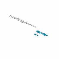OEM 2004 Hyundai Elantra Joint Kit-Front Axle Differential Side Diagram - 49505-2DF00