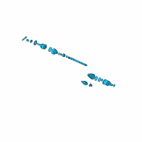 OEM 2004 Hyundai Elantra Shaft Assembly-Drive, LH Diagram - 49501-2D513