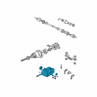 OEM 1999 Honda CR-V Carrier Sub-Assembly, Rear Differential Diagram - 41010-P6R-345