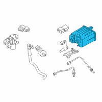 OEM 2014 Infiniti Q60 CANISTER Assembly E Diagram - 14950-CD00B