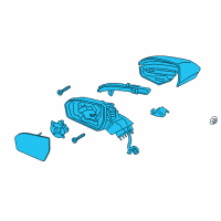 OEM Lincoln MKC Mirror Assembly Diagram - EJ7Z-17683-CBPTM