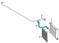 OEM 2022 BMW 228i xDrive Gran Coupe Radiator Hose Diagram - 17-12-7-617-374