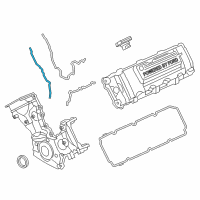 OEM 2012 Ford F-250 Super Duty Front Cover Gasket Diagram - AL3Z-6020-B