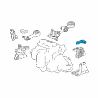 OEM 2007 Honda Civic Stay, Transmission Mounting Diagram - 50855-SNA-A00