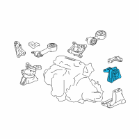 OEM 2007 Honda Civic Rubber Assy., Transmission Mounting Diagram - 50850-SNE-A01