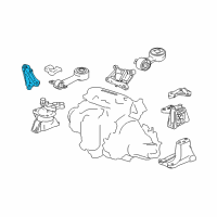OEM 2010 Honda Civic Stay, Side Engine Mounting Diagram - 50625-SNA-A80