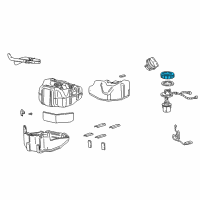 OEM 2003 Ford F-250 Super Duty Fuel Pump Assembly Retainer Ring Diagram - F75Z-9A307-AB