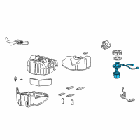 OEM Ford Excursion Fuel Gauge Sending Unit Diagram - 3C3Z-9275-AA