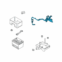 OEM 2016 Ford Taurus Positive Cable Diagram - GA8Z-14300-F