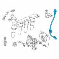 OEM Chevrolet Sonic Crankshaft Sensor Diagram - 55567243