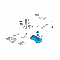 OEM 2007 Honda Ridgeline Set, Fuel Tank Diagram - 17044-SJC-A02
