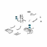 OEM Honda Nut & Gasket Set, Fuel Lock Diagram - 17046-SHJ-A00