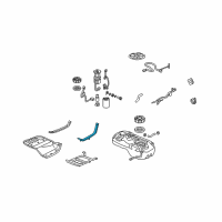 OEM 2012 Honda Ridgeline Band, Driver Side Fuel Tank Mounting Diagram - 17522-SJC-A00