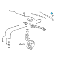 OEM 2018 Cadillac XT5 Wiper Arm Cap Diagram - 22793593