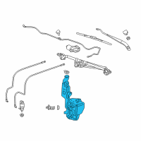 OEM 2017 Chevrolet Suburban Washer Reservoir Diagram - 23146201