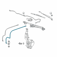 OEM 2019 Cadillac Escalade ESV Washer Hose Diagram - 23104171