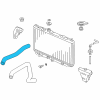 OEM 2007 Honda Accord Hose, Water (Upper) Diagram - 19501-RCA-A00