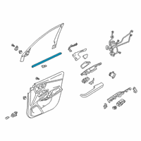 OEM 2021 Acura RDX Weatherstrip, Front Right Dr Diagram - 72335-TJB-A01