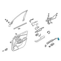 OEM 2021 Acura RDX Switch, Memory Seat Diagram - 35961-TJB-A01