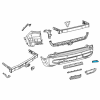 OEM Jeep Reflector-FASCIA Diagram - 68275963AC