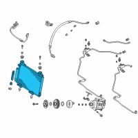 OEM Toyota Echo Condenser Diagram - 88460-52040