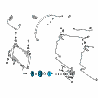 OEM 2001 Toyota Echo Clutch & Pulley Diagram - 88410-1A210