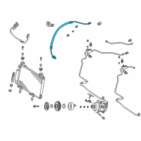 OEM 2001 Toyota Echo Hose, Cooler Refrigerant Suction Diagram - 88712-52050