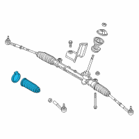 OEM Jeep Compass Boot-Steering Gear Diagram - 68320133AA