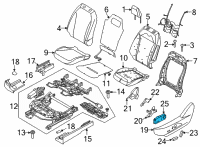 OEM 2022 Ford Maverick SWITCH ASY Diagram - LJ8Z-14A701-AA