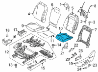 OEM Ford Mustang Mach-E PAD - SEAT CUSHION Diagram - LJ8Z-58632A23-A