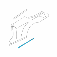 OEM 2010 Chrysler Sebring Molding-Quarter Panel Diagram - ZH60TZZAA