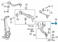 OEM 2007 Hyundai Azera Bolt Diagram - 54565-3K000