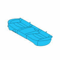 OEM Hyundai Elantra GT Cushion Assembly-RR Seat Diagram - 89100-G3000-PXD