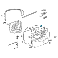 OEM 2018 Buick Regal TourX Lock Switch Diagram - 26200593