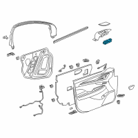 OEM 2019 Buick Regal Sportback Window Switch Diagram - 26686041