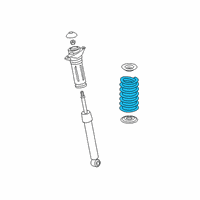 OEM 2022 Toyota Avalon Coil Spring Diagram - 48231-06A00