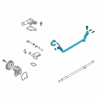 OEM Kia K900 Pipe & O-Ring Assembly-Water Diagram - 254603F510