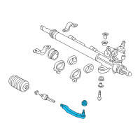 OEM 1999 Acura RL End, Driver Side Tie Rod Diagram - 53560-SZ3-003