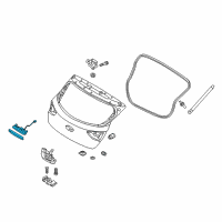 OEM 2019 Hyundai Elantra GT Handle Assembly-Tail Gate Diagram - 81720-G3000