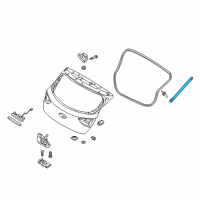 OEM 2018 Hyundai Elantra GT LIFTER Assembly-Tail Gate, RH Diagram - 81780-G3000