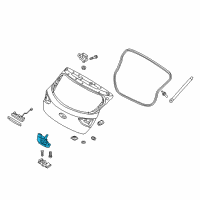 OEM 2019 Hyundai Elantra GT Tail Gate Latch Assembly Diagram - 81230-G3000