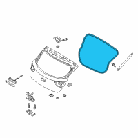 OEM Hyundai Elantra GT Weatherstrip-Tail Gate Opening Diagram - 87321-G3000