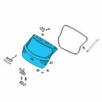 OEM Hyundai Elantra GT Panel Assembly-Tail Gate Diagram - 73700-G3010