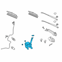 OEM 2012 Toyota Yaris Washer Reservoir Diagram - 85315-52251