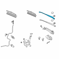 OEM 2010 Toyota Yaris Wiper Arm Diagram - 85211-52240