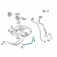 OEM 2021 Chevrolet Malibu Tank Strap Diagram - 23474774