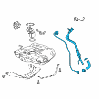 OEM 2017 Chevrolet Malibu PIPE ASM-F/TNK FIL (W/ FIL HOSE) Diagram - 84741592