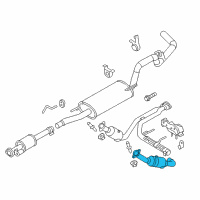 OEM 2014 Ford F-150 Catalytic Converter Diagram - BL3Z-5E212-A